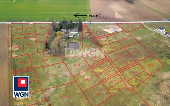 Grunt budowlany jednorodzinny na  sprzedaż Pakość - Działki z wydanymi warunkami zabudowy w cenie pod budownictwo jednorodzinne