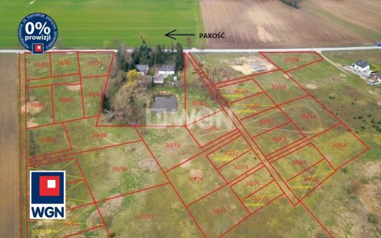 Grunt budowlany jednorodzinny na  sprzedaż Pakość - * Działki na sprzedaż w Ludkowie w DOBREJ CENIE-WYDANE WARUNKI ZABUDOWY *